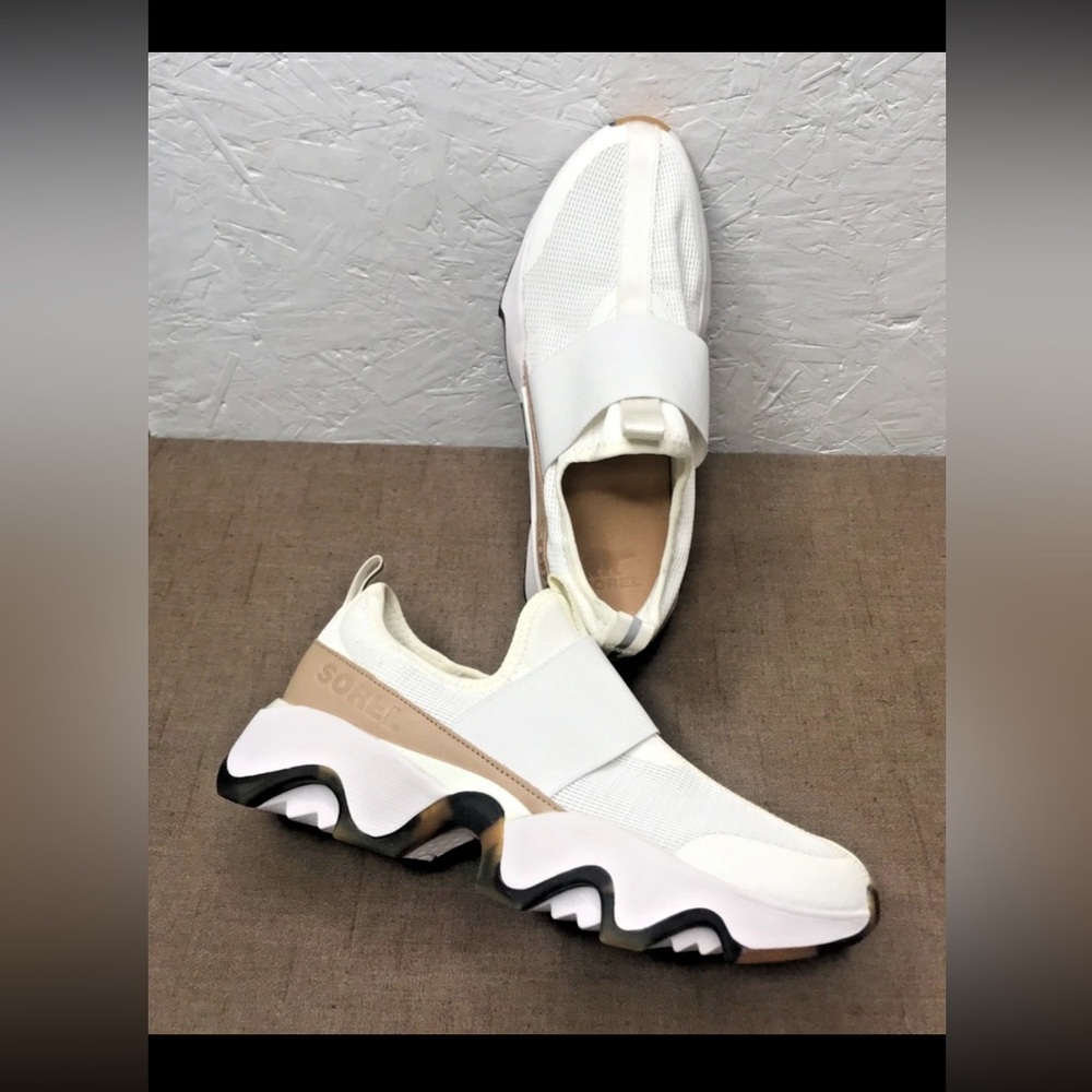 *Read Sorel Kinetic Impact II Strap Women's Sneakers Sea Salt White Size 8